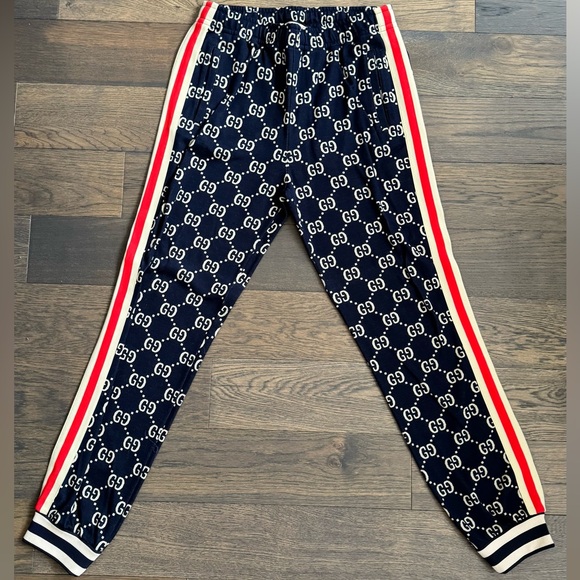 GG JACQUARD JOGGING PANT Gucci Men’s/Women’s/Unisex jogging pant in NAVY. Size M